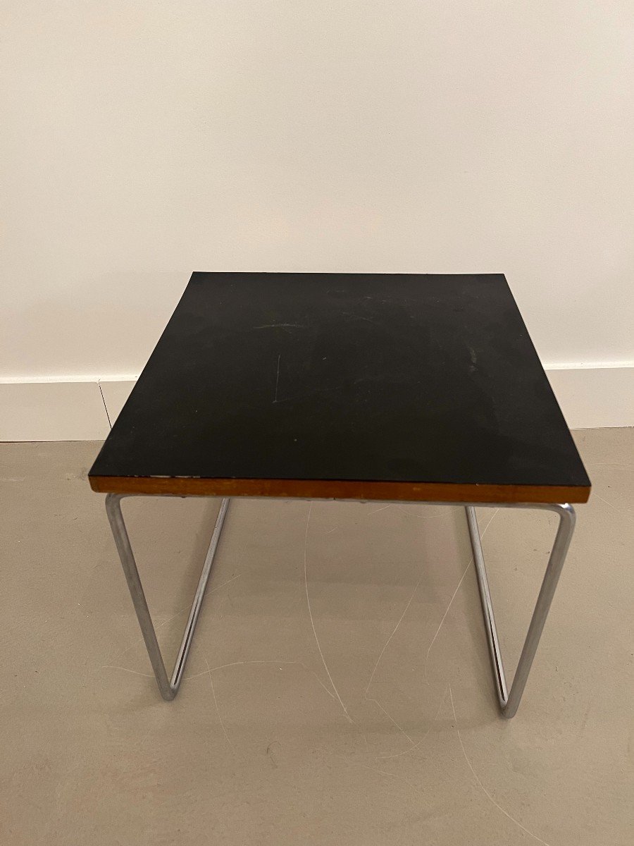 Table Basse Par Pierre Guariche Pour Steiner, Modèle Volante, bout de canapé design 1950 .-photo-4