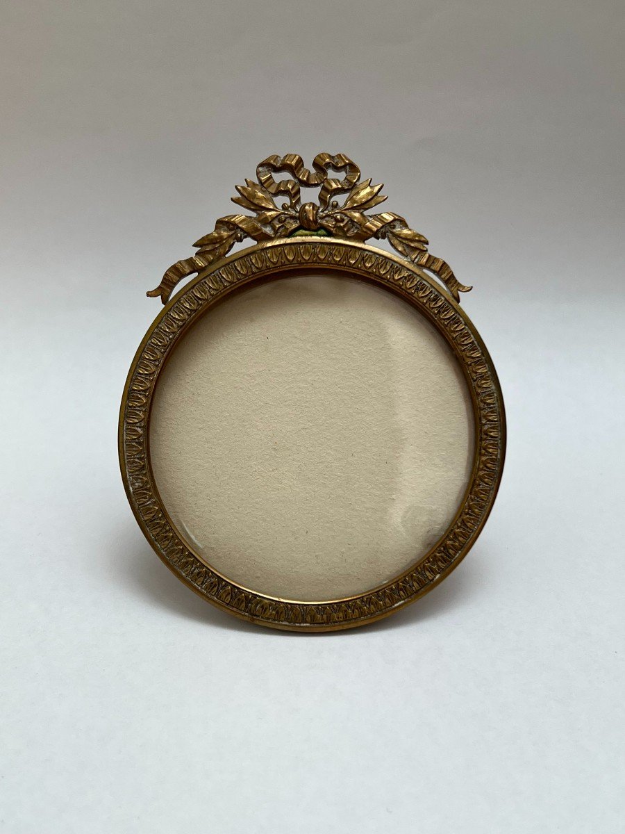 Photo Frame In Gilt Bronze Period XIX Eme Century.-photo-2