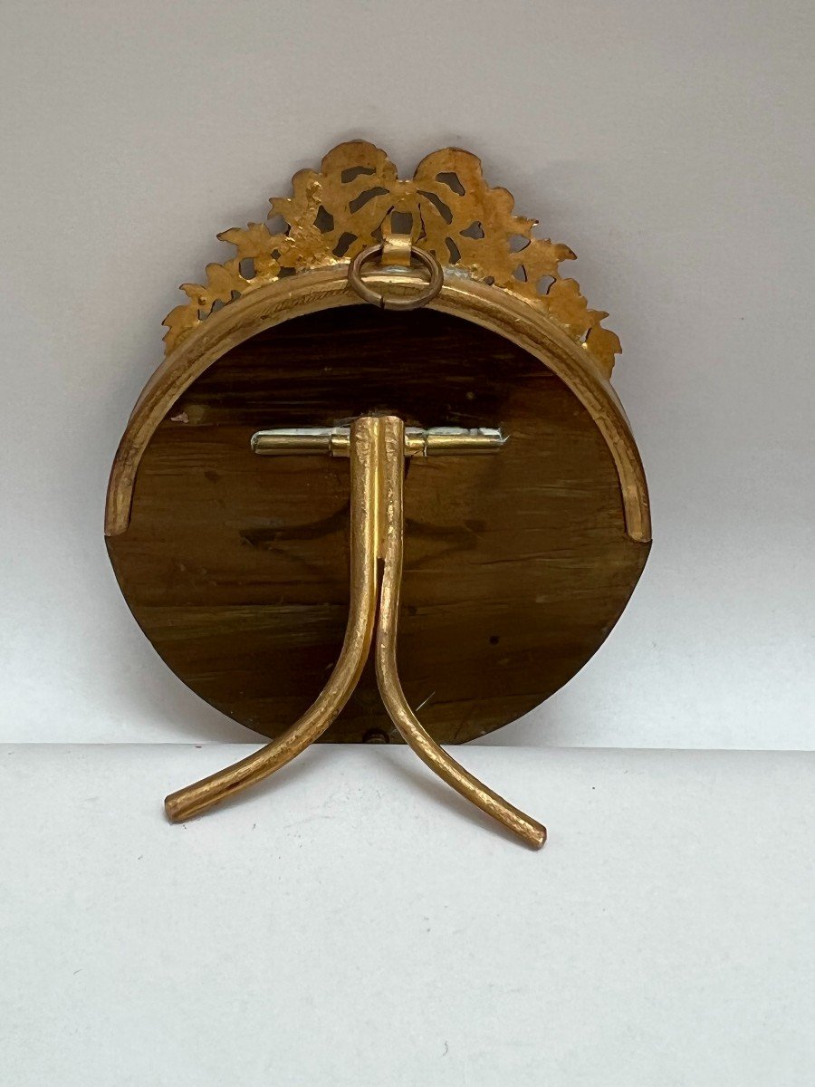 Photo Frame In Gilt Bronze Period XIX Eme Century.-photo-3