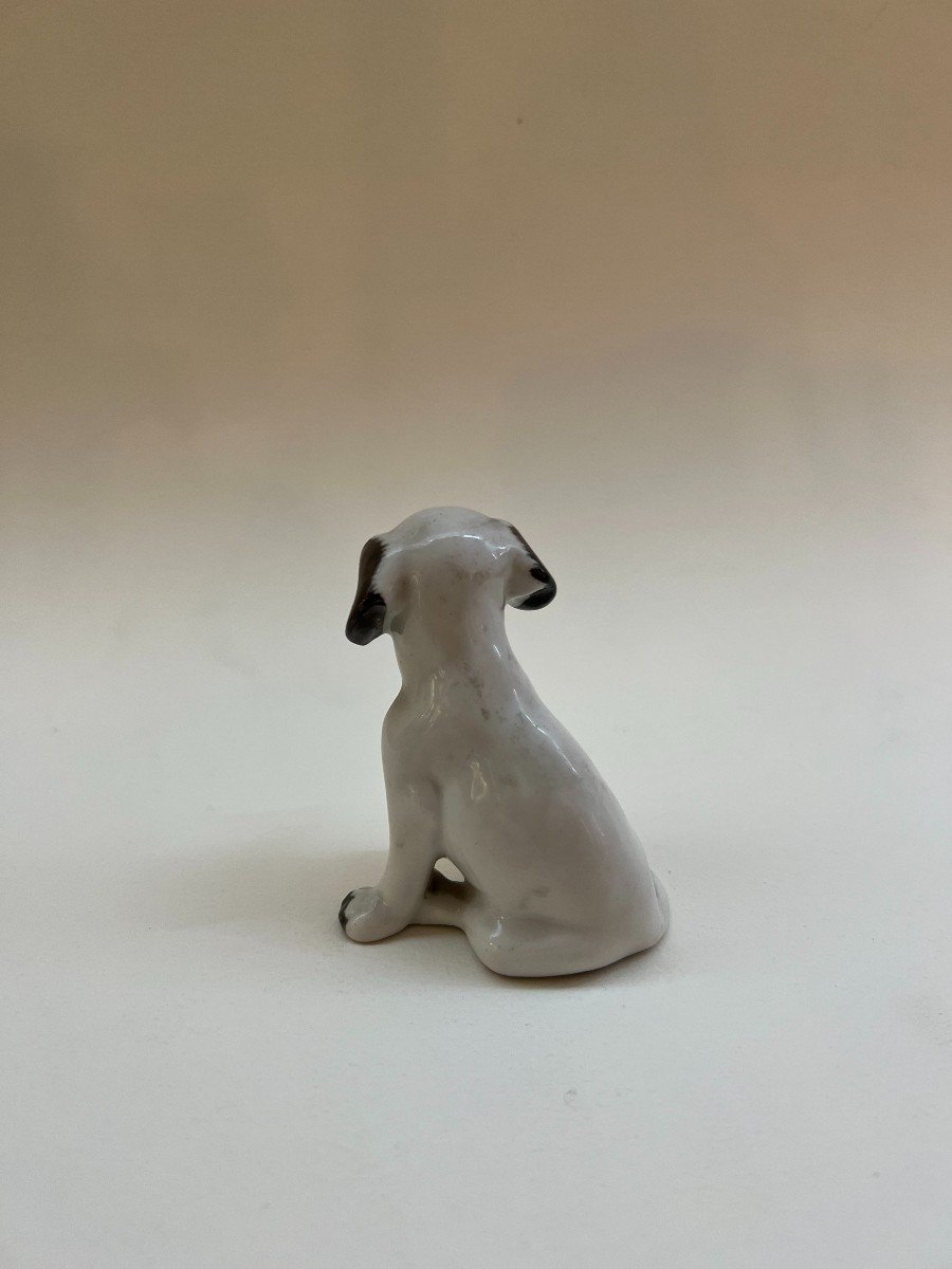 Pfeffer Gotha Squinting Dog In Porcelain.-photo-4
