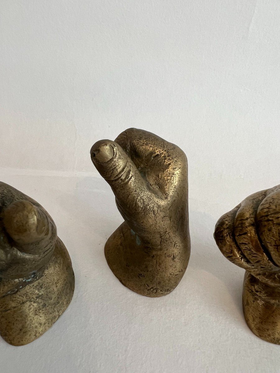 Sculpture, Bronze Hand Study.-photo-1