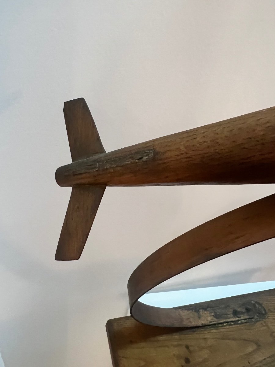 Art Deco Lamp, Aviation Plane.-photo-1