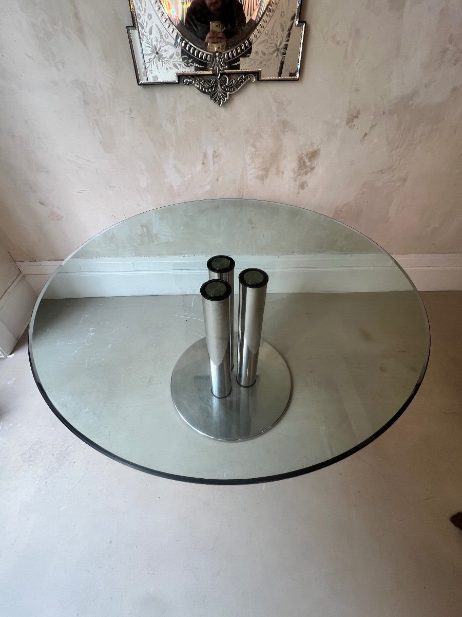 Marco Zanuso (1916-2001) Designer Dining Room Table.-photo-2