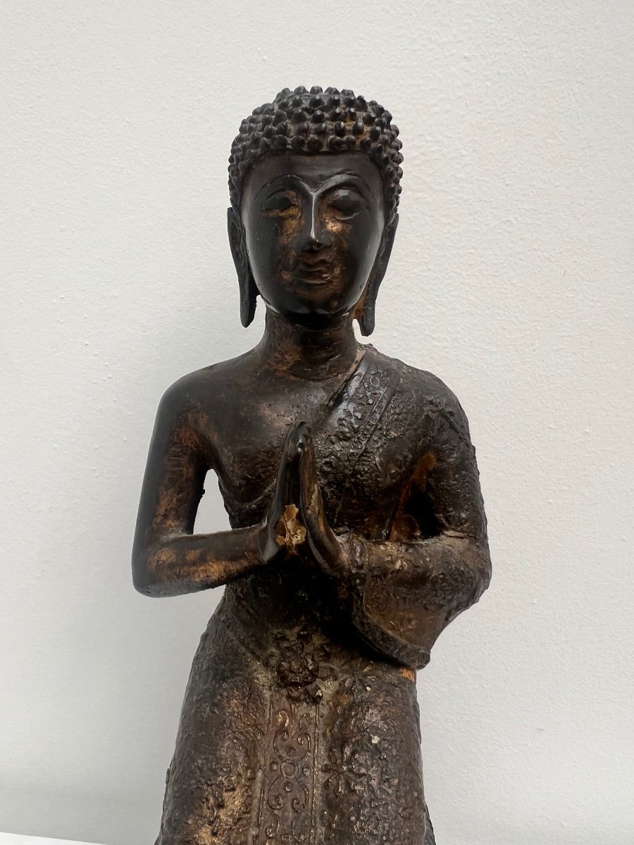 Thaïlande Ou Laos , Bouddha En Bronze . -photo-3