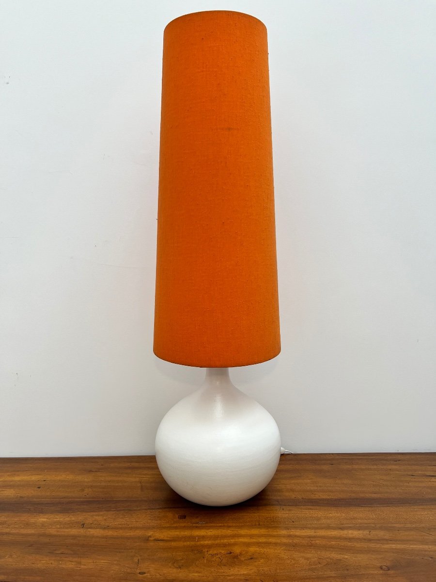 Importante Lampe à Poser Design En Céramique Design 1960 .-photo-2