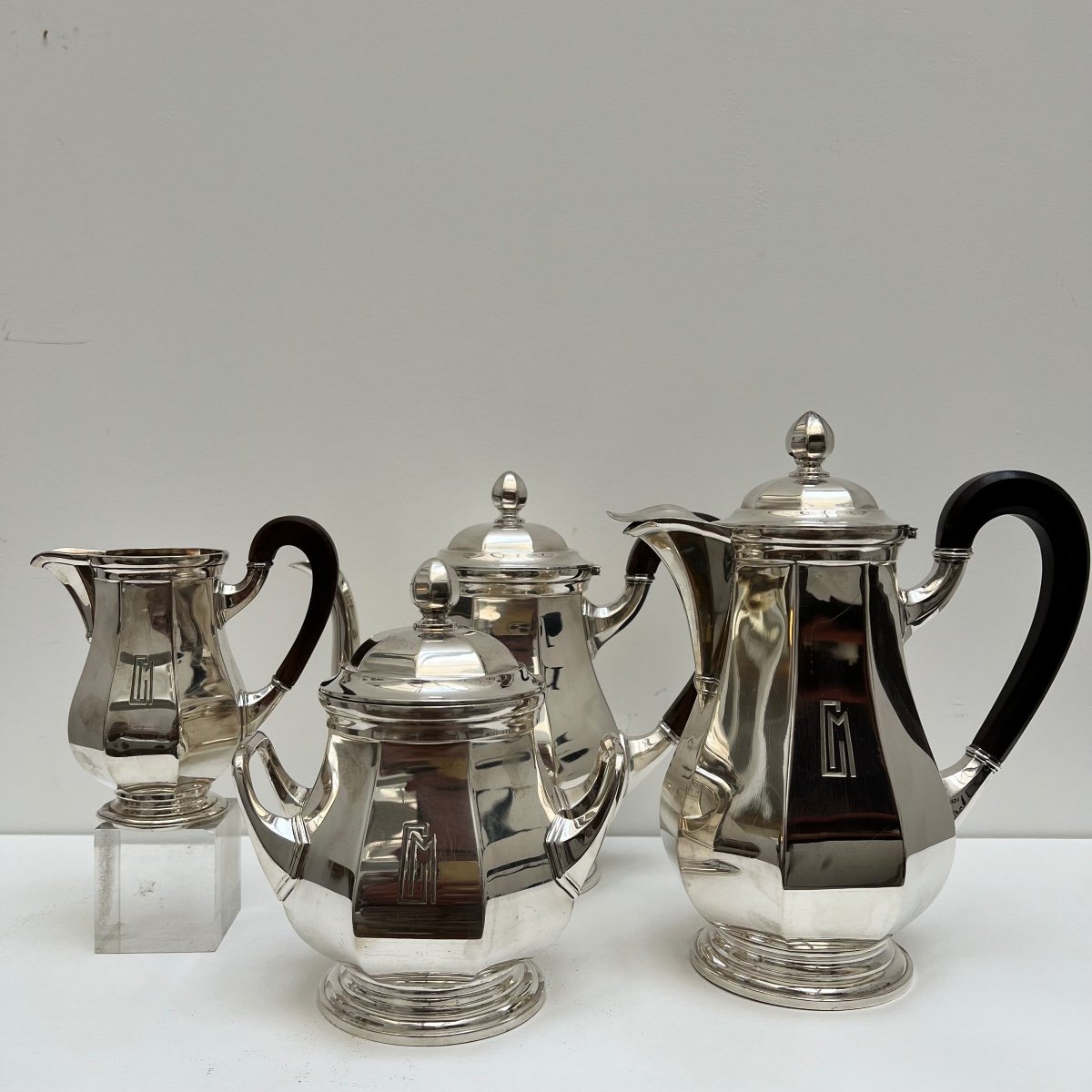 Solid Silver. Ravinet d'Enfert Tea / Coffee Service. 2,076 Kg