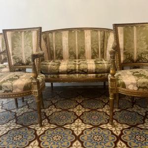 Sofa, Madeeuils, Complete Louis XVI Living Room.