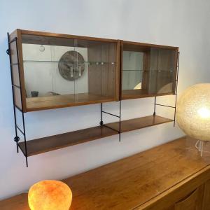 Design Display Case, Vintage String Shelf.