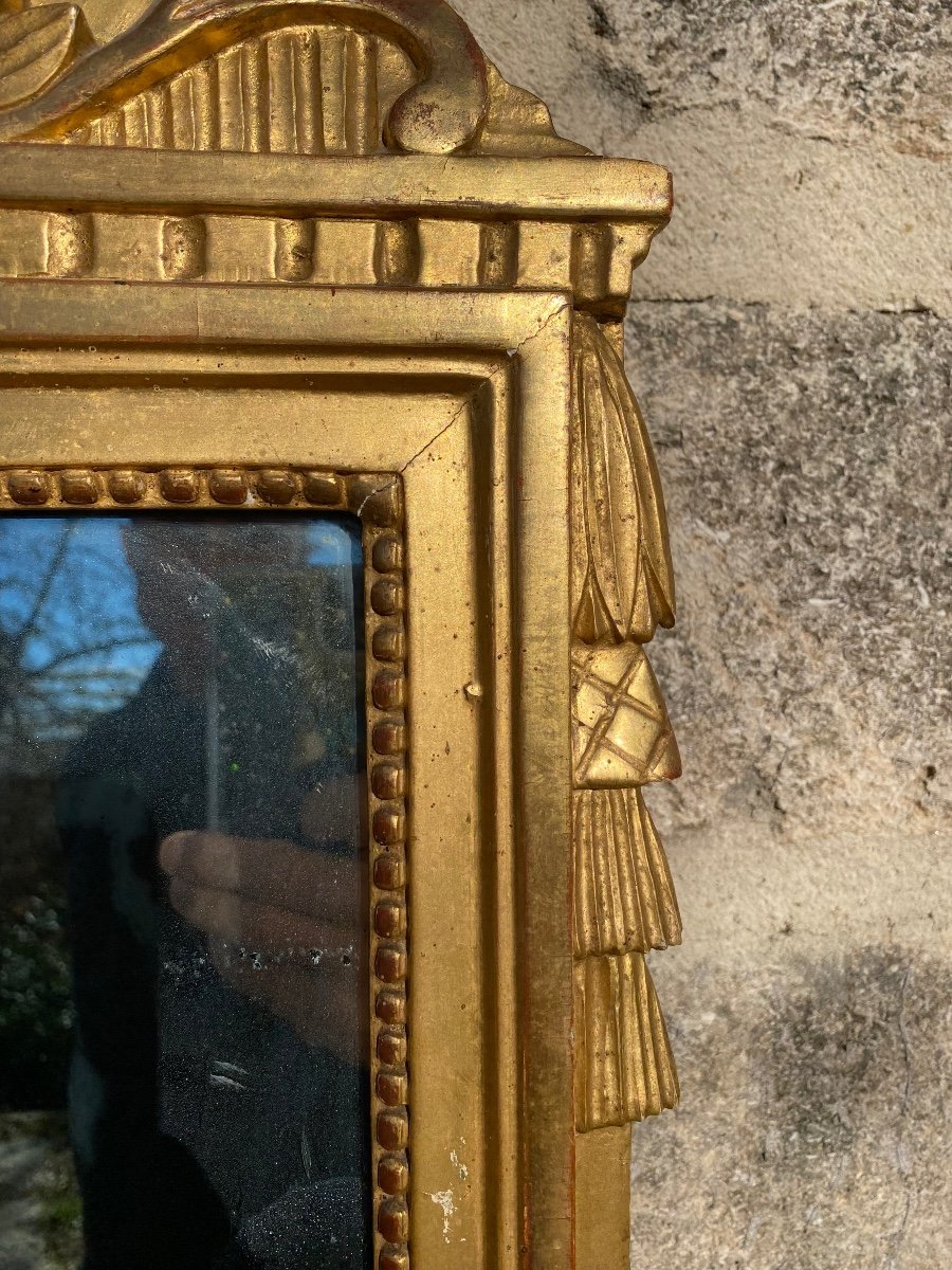 18th Century Golden Wood Mirror-photo-5