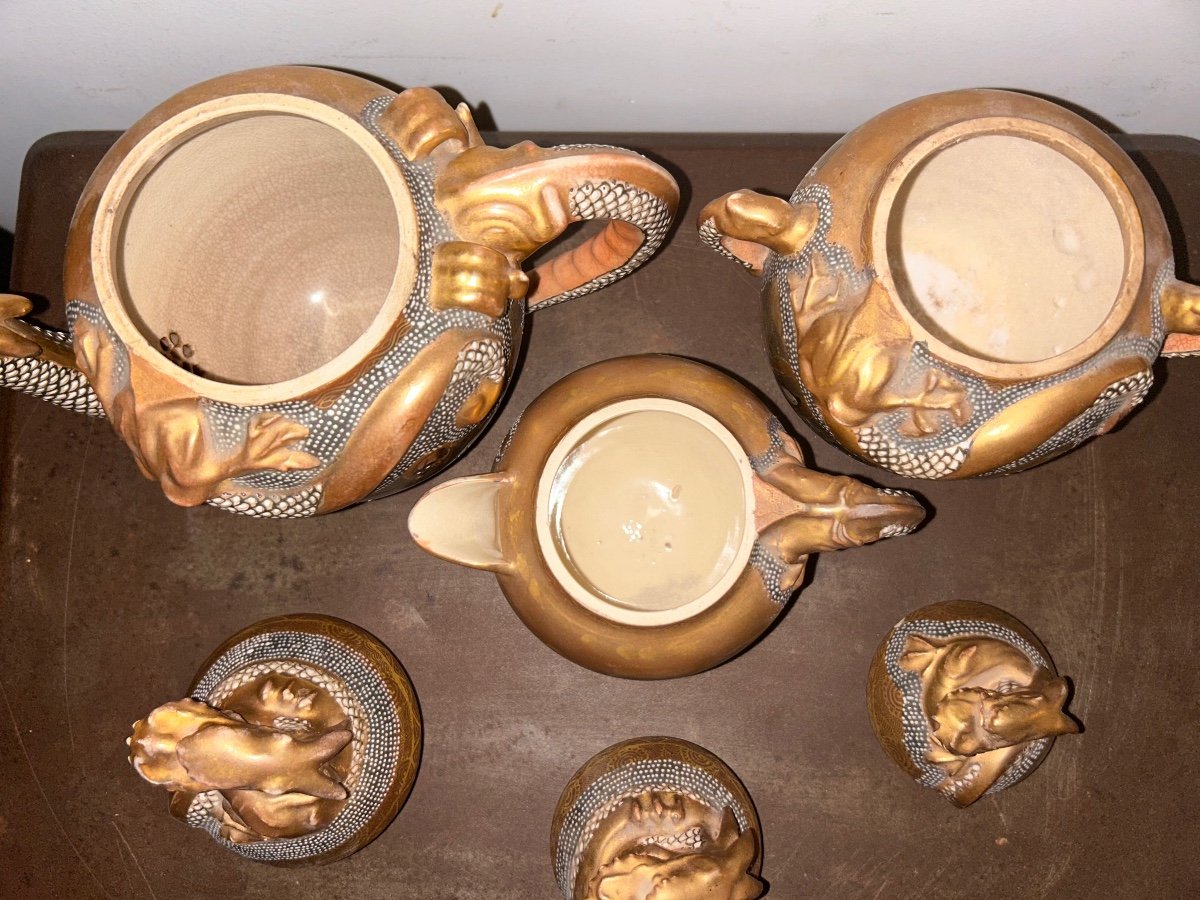 Japan Satsuma Meiji Tea Set-photo-4