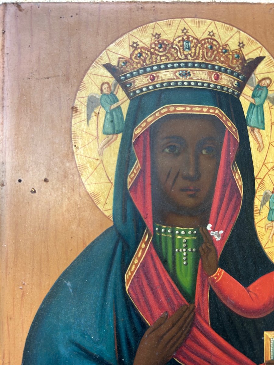 Black Madonna Icon From Poland Częstochowa -photo-2