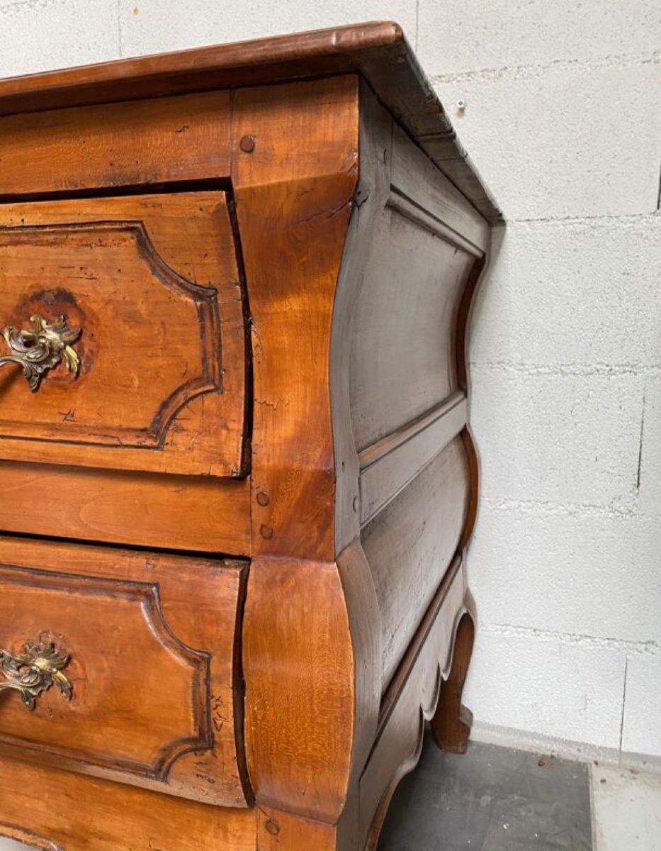 18th Century Chest Of Drawers, Wooden Top -photo-5