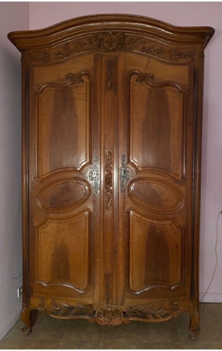 Louis XV Provencal Walnut Wardrobe-photo-2