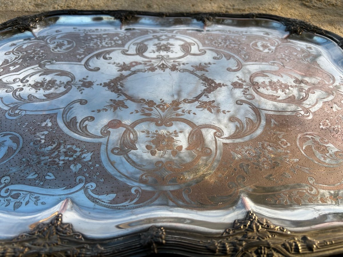 Gaston Doisneau Silver Metal Trays 1900-photo-2