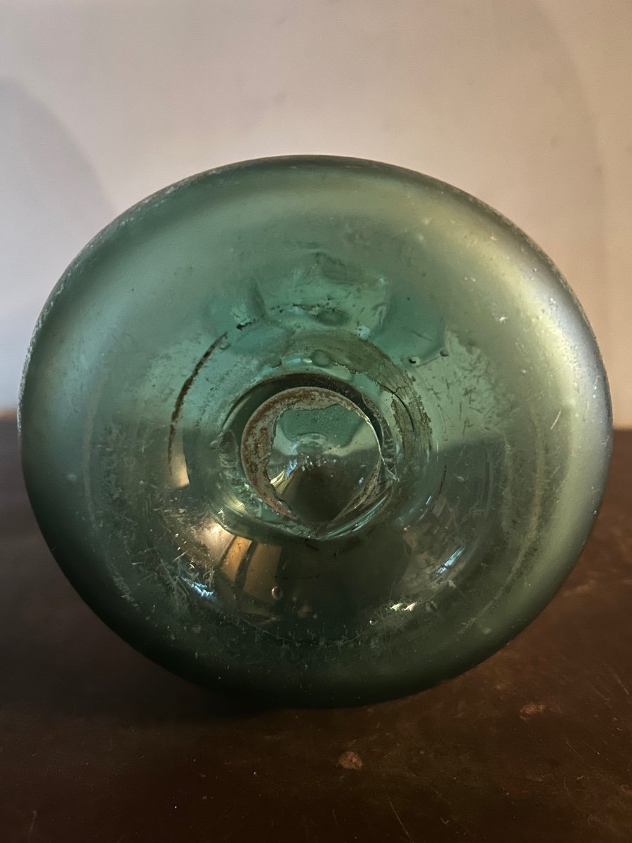 19th Century Blown Glass Shepherd's Bottle-photo-4