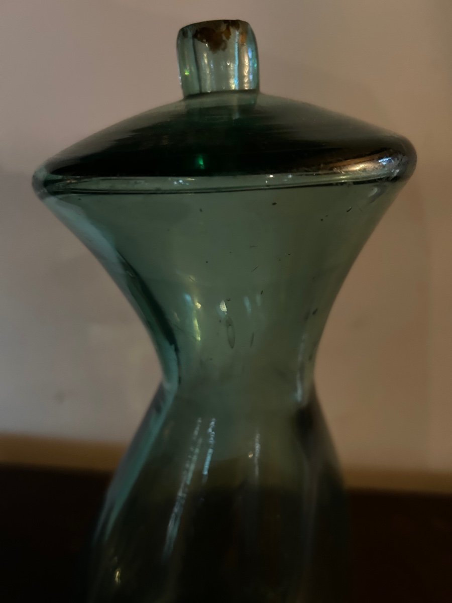 19th Century Blown Glass Shepherd's Bottle-photo-5