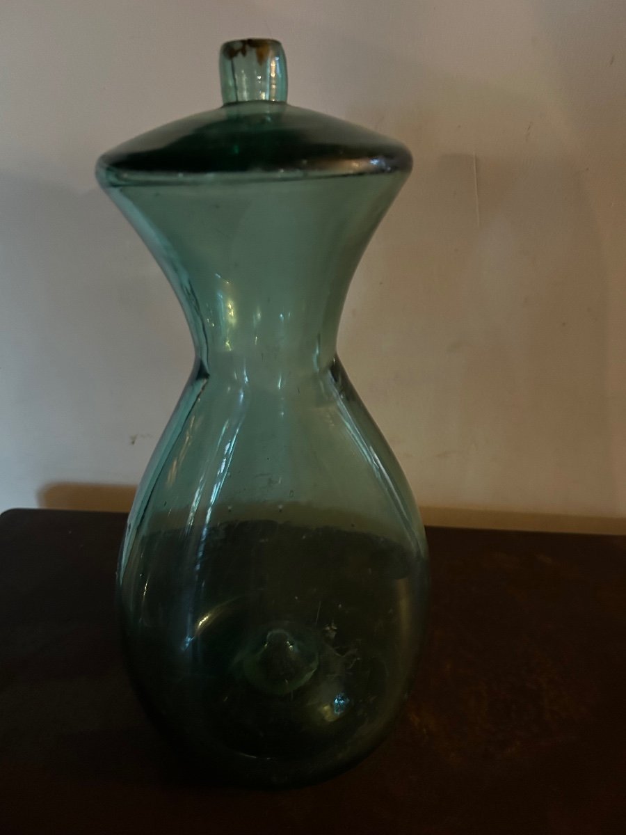 19th Century Blown Glass Shepherd's Bottle