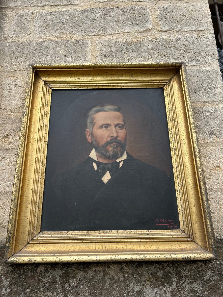 Painting Portrait Of A Bourgeois Man 1880 -photo-1