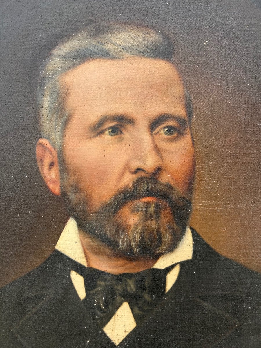 Painting Portrait Of A Bourgeois Man 1880 -photo-2