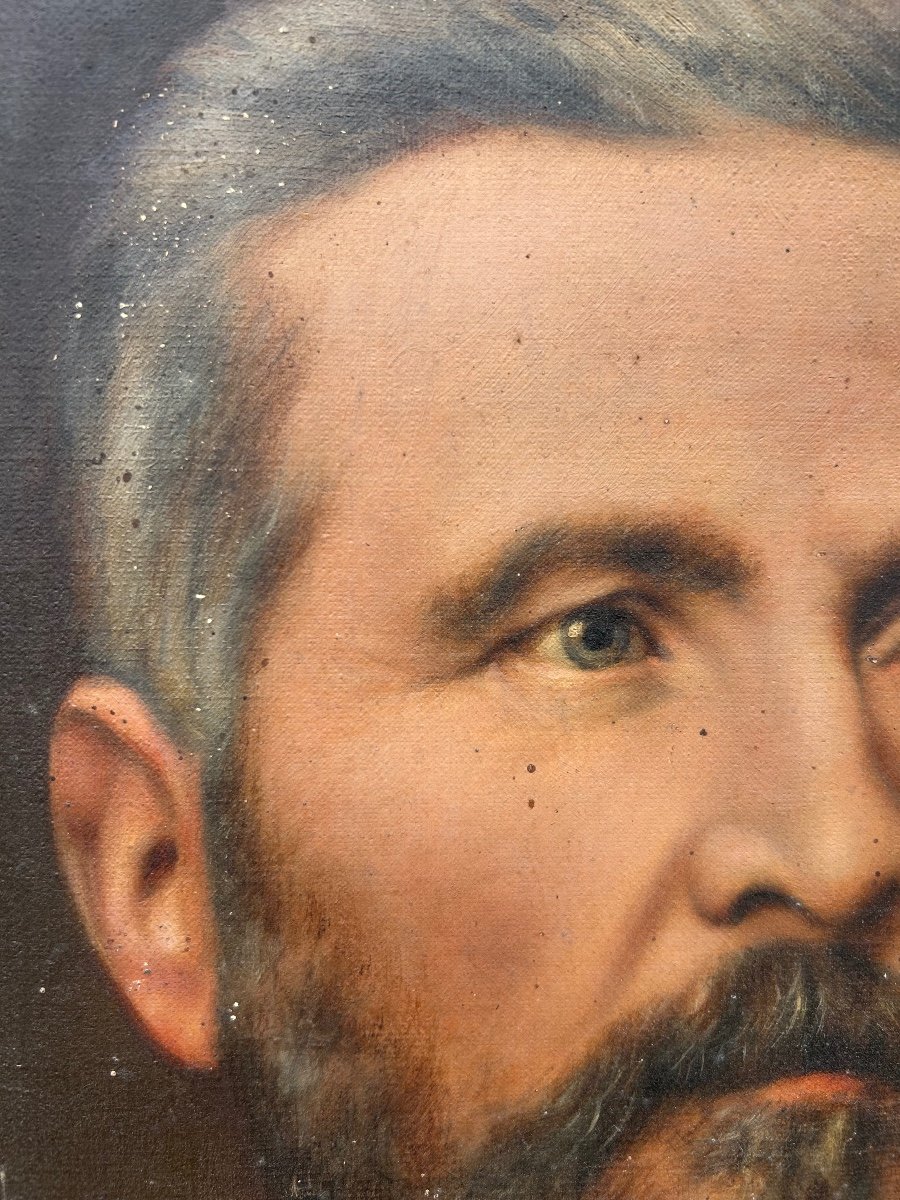 Painting Portrait Of A Bourgeois Man 1880 -photo-4