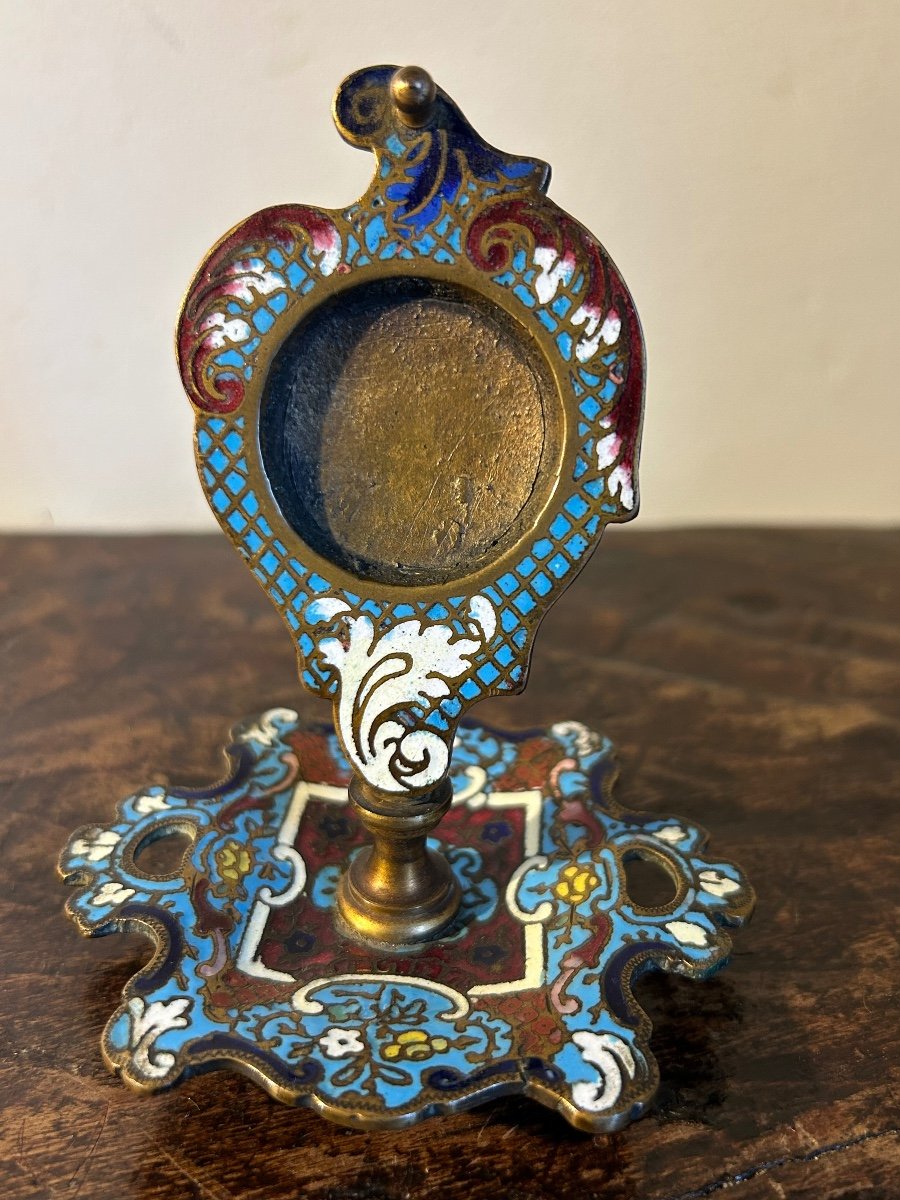 Cloisonné Enamel Bronze Watch Holder-photo-1