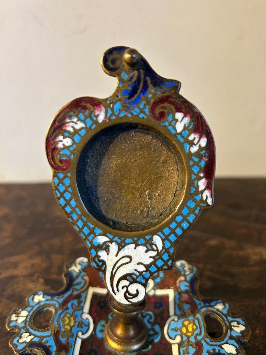 Cloisonné Enamel Bronze Watch Holder-photo-3