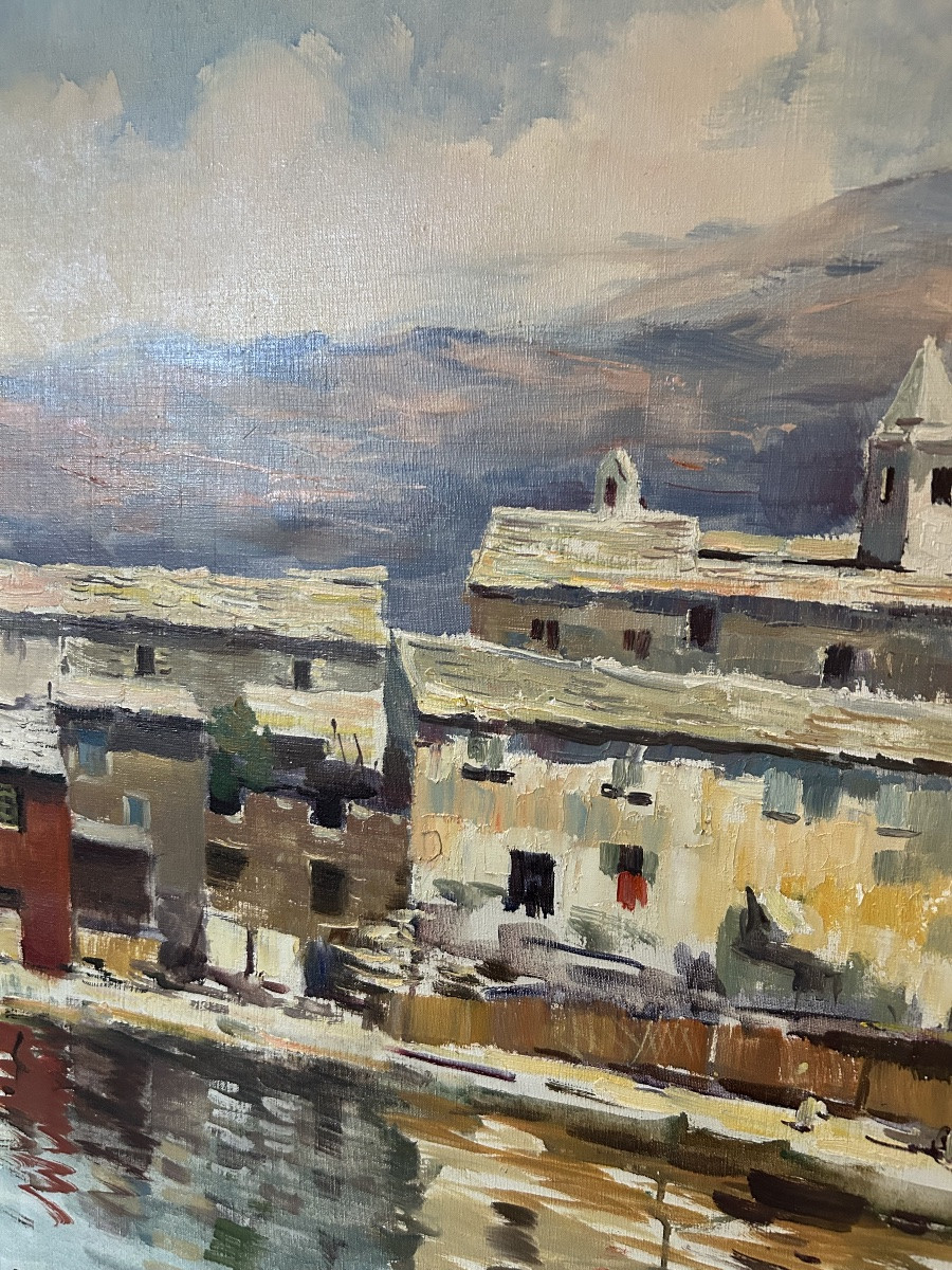 Tony Cardella Painting Fishing Port Centuri Corsica -photo-4