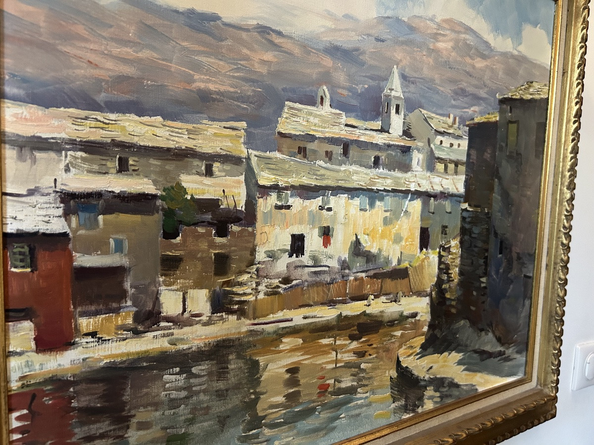 Tony Cardella Painting Fishing Port Centuri Corsica -photo-6