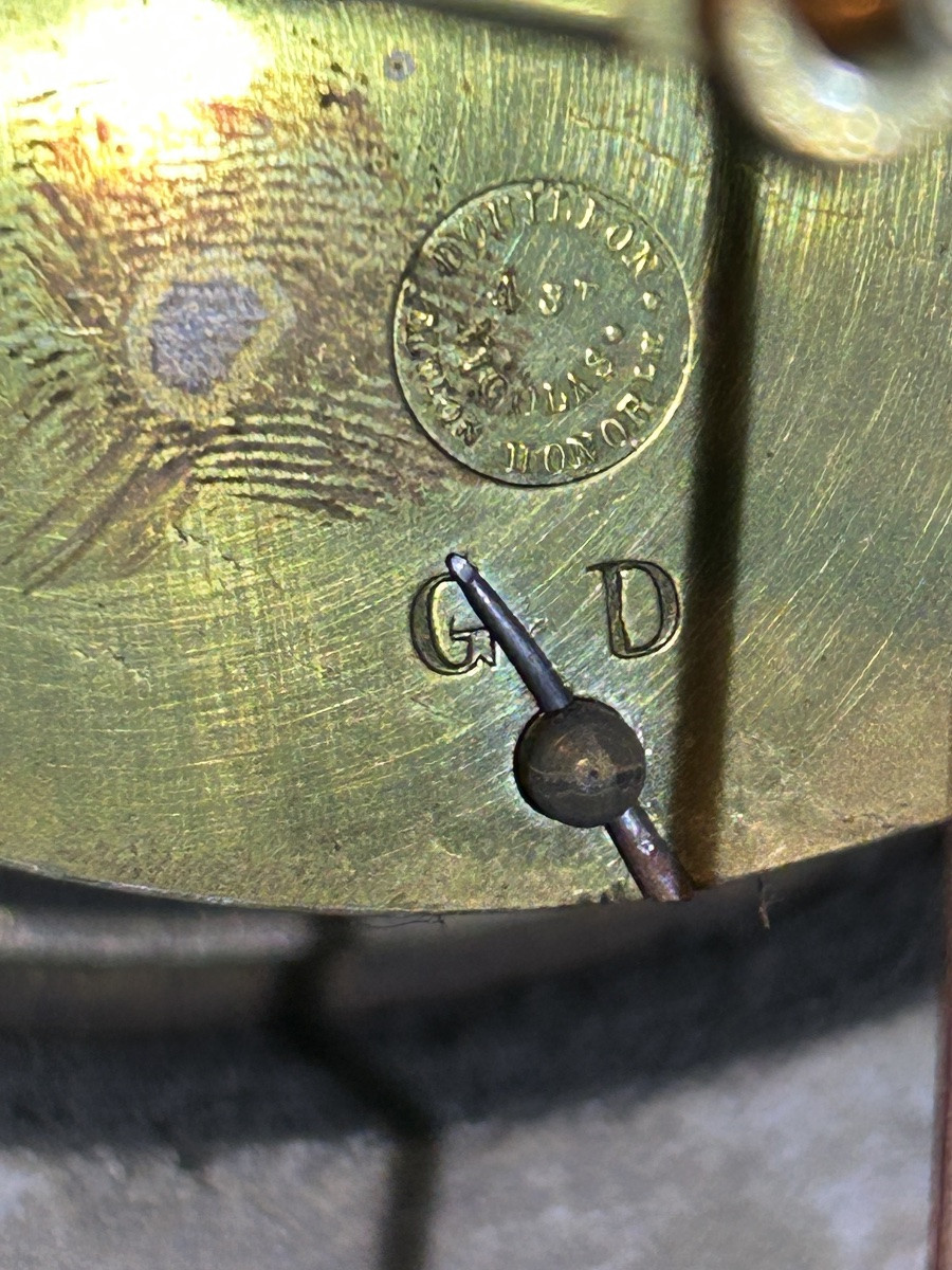 Music Clock Marble And Bronze Restoration -photo-3