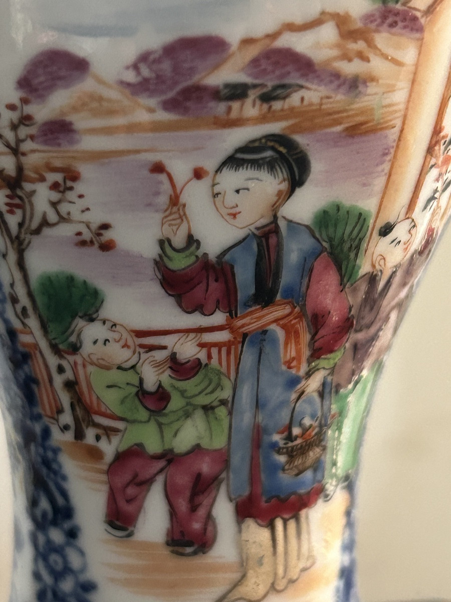 China East India Company Vase 18th Century-photo-2