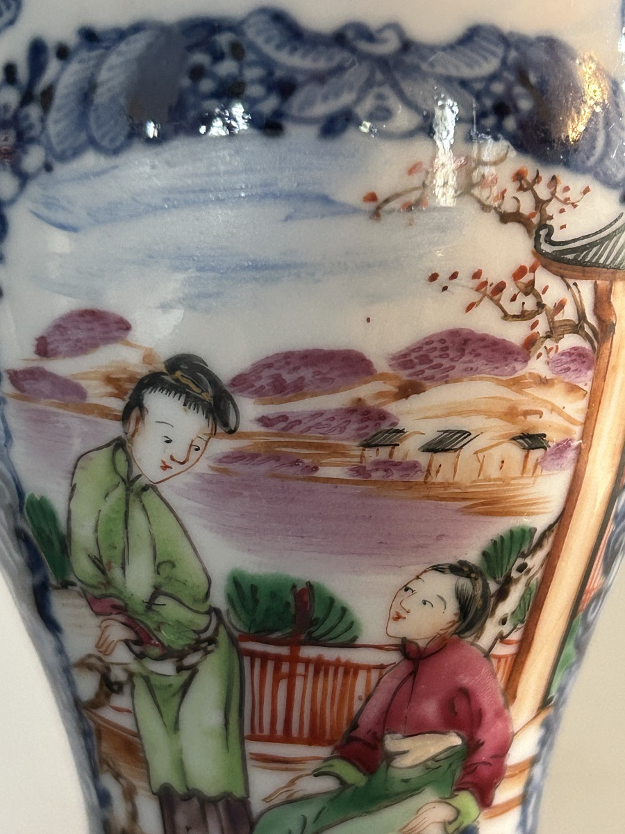 China East India Company Vase 18th Century-photo-5