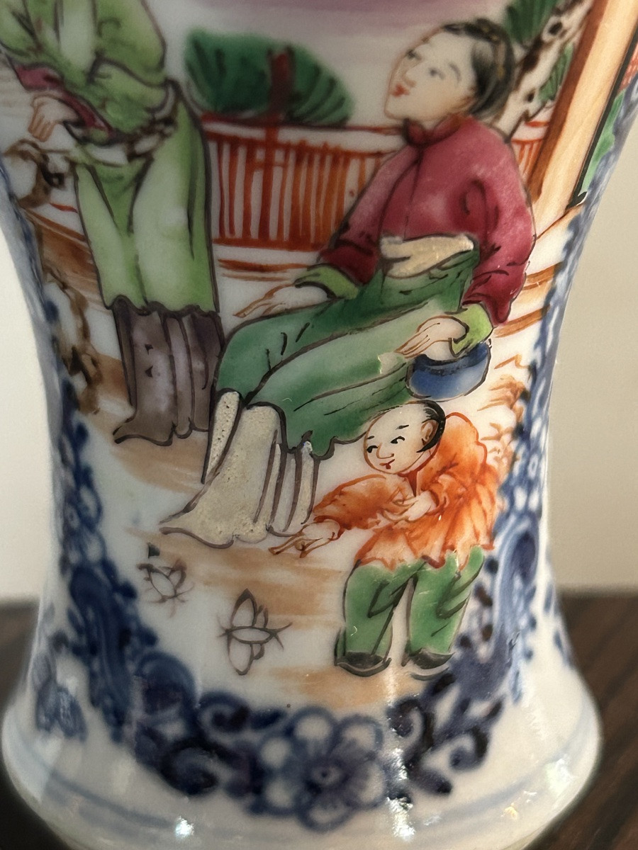 China East India Company Vase 18th Century-photo-6