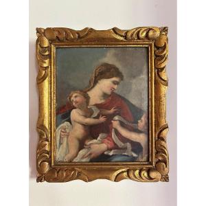 Louis Gautier Painting Virgin And Child Madonna 