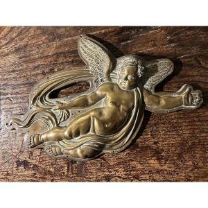 19th Century Bronze Angel Ornament