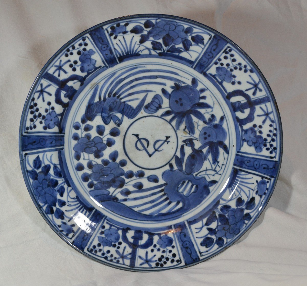 Arita Porcelain Dish End 17 °. Cobalt Blue Decor V.o.c.-photo-2