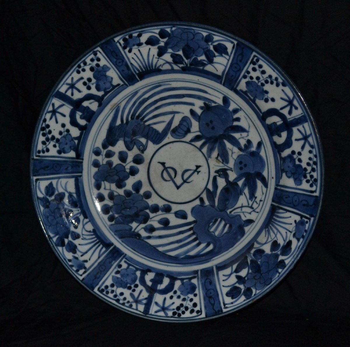Arita Porcelain Dish End 17 °. Cobalt Blue Decor V.o.c.-photo-5