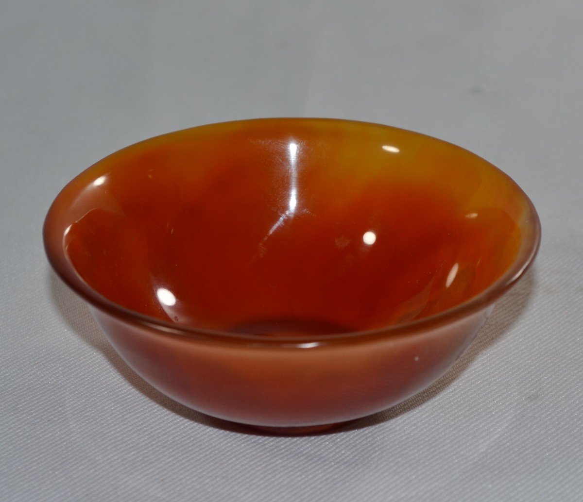 Carnelian Bowl. Chinese Work Qing Dynasty.-photo-6