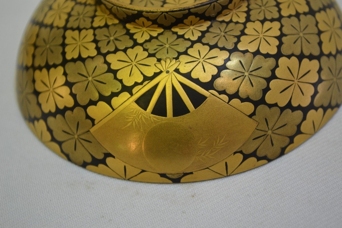 Covered Bowl In Gold Powdered Lacquer. Japan Edo Or Meiji Period, 19th Century.-photo-6