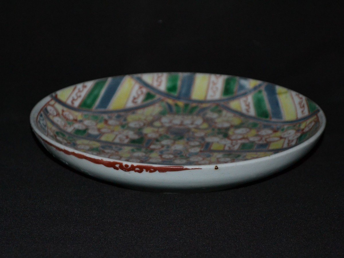 Arita Japan Porcelain Dish 18th Century. Guan-yin And The 100 Children.-photo-2