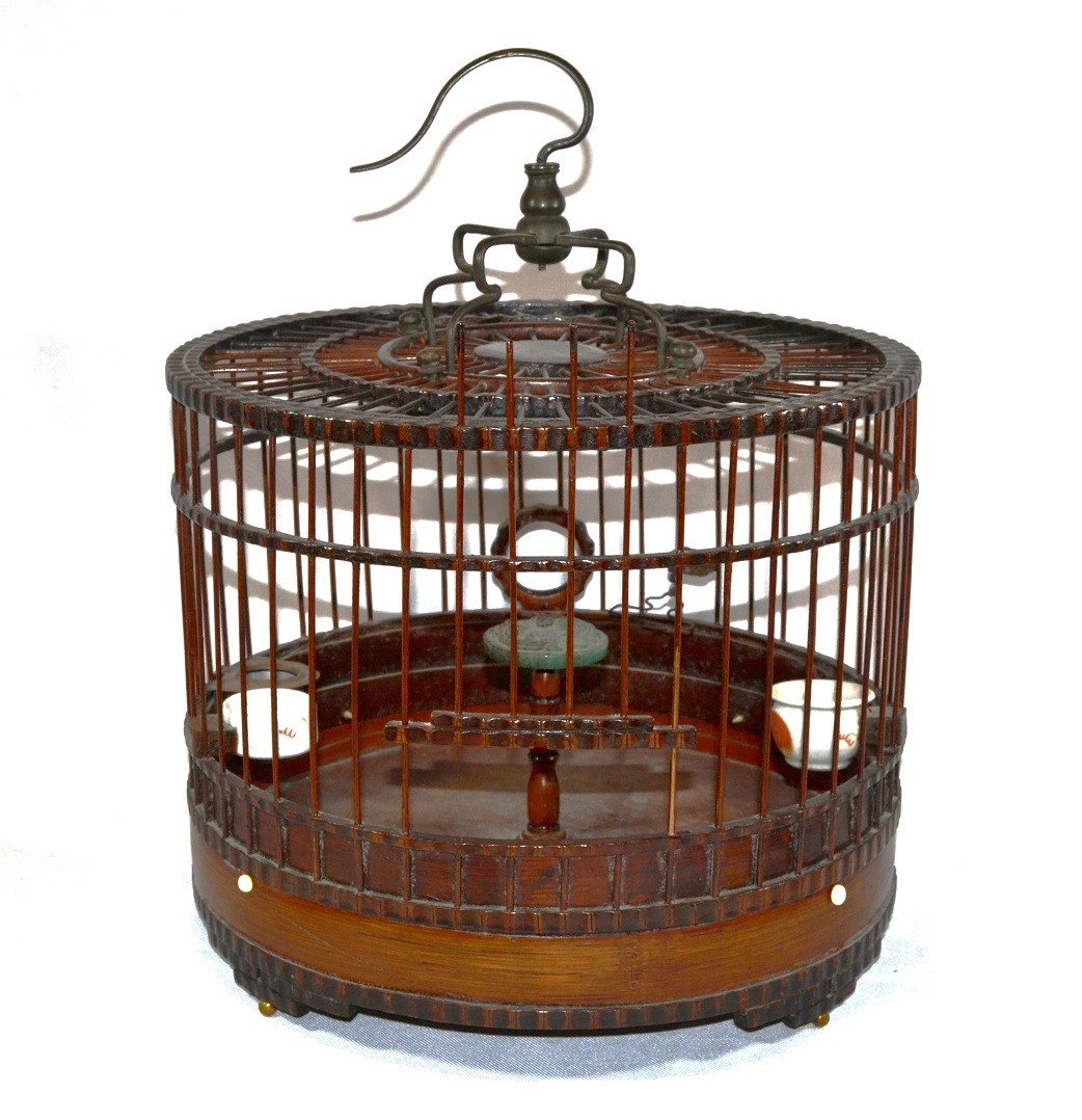 Cage à Oiseaux En Bambou.chine époque Qing 19°siècle.