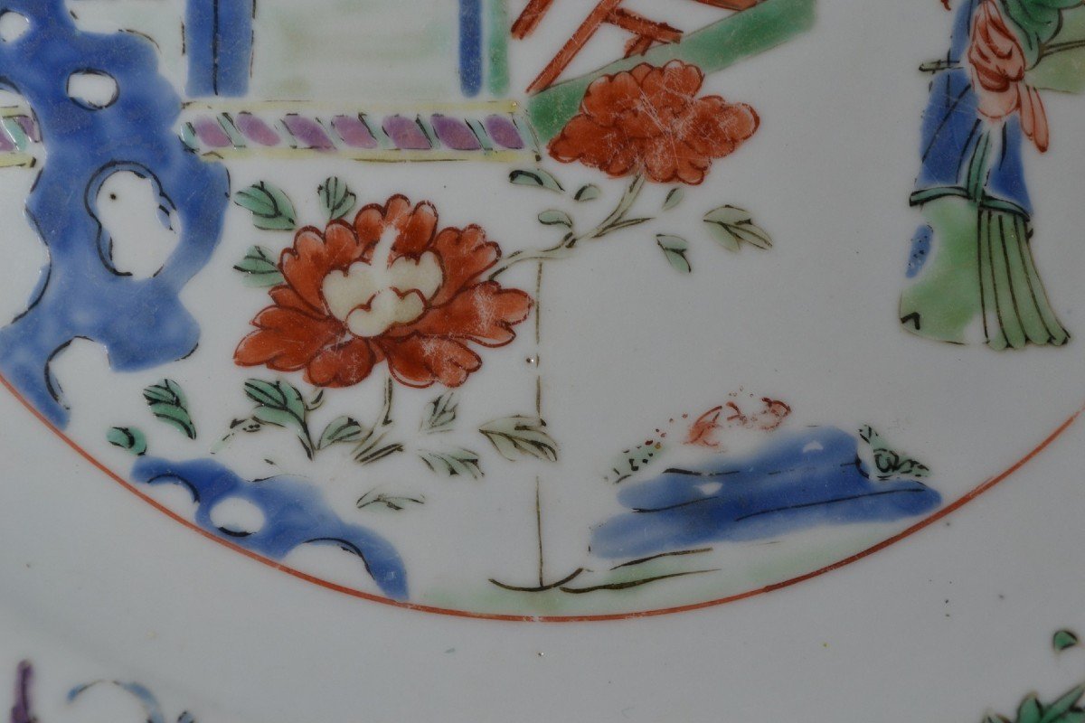 Chinese Porcelain Dish. Decorated With "famille Verte" Enamels. Kangxi Period, Late 17th Century.-photo-5