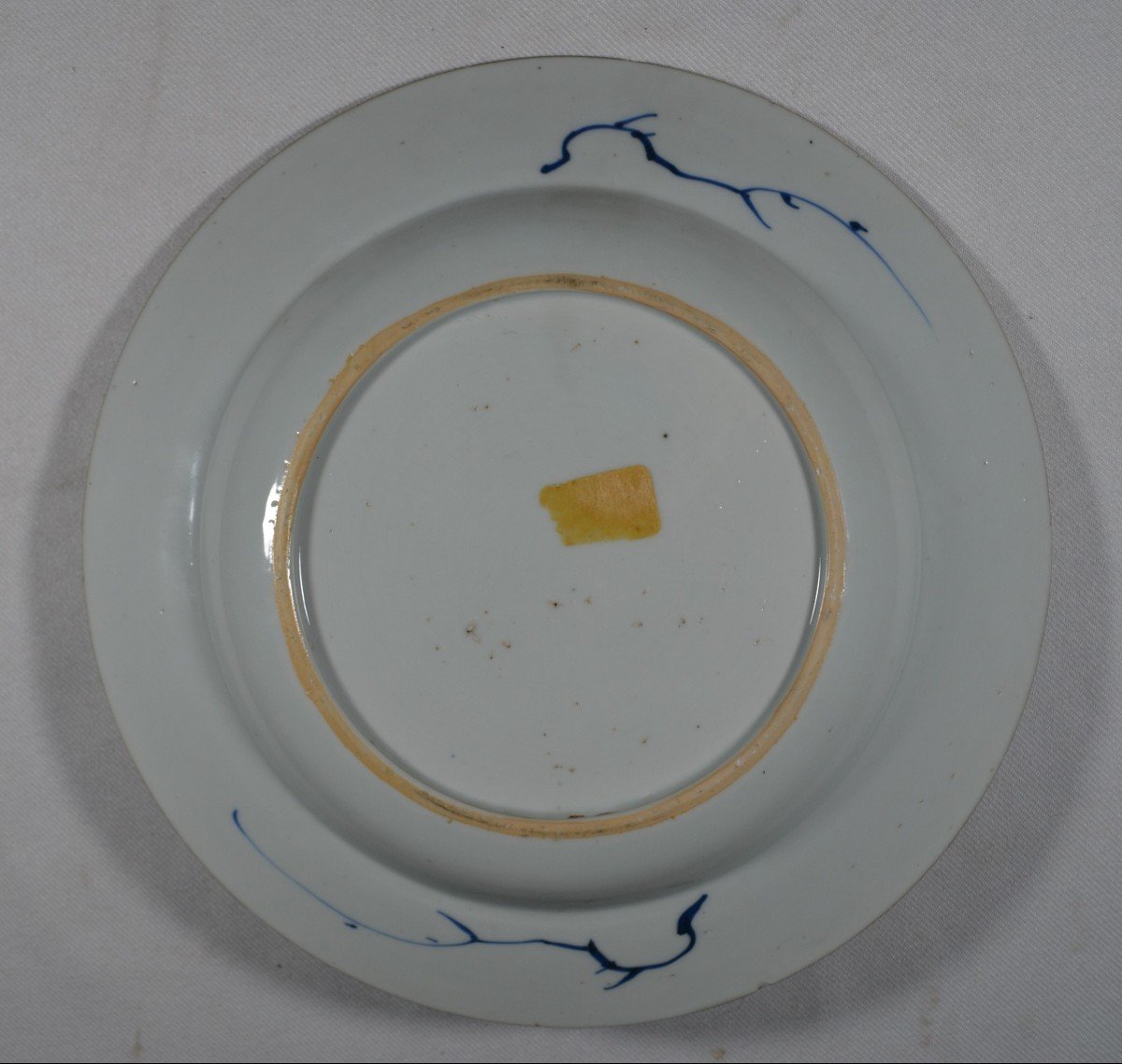 2 Plats Blanc Bleu En Porcelaine De Chine Début Des Qing Règne De Kangxi. Début 18° siècle-photo-4