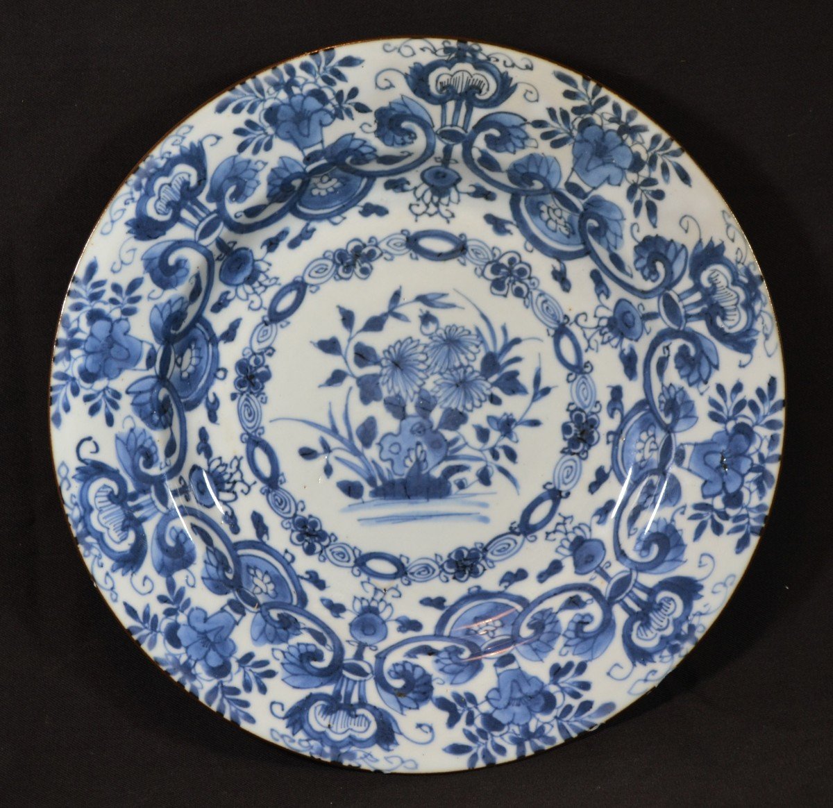 2 Plats Blanc Bleu En Porcelaine De Chine Début Des Qing Règne De Kangxi. Début 18° siècle-photo-6