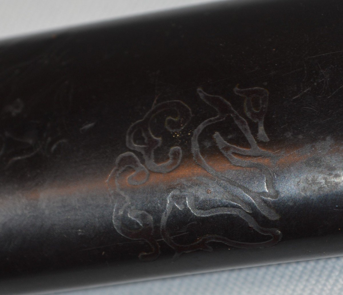 Tanto. Blade Incised With A Dragon. Japan Edo Period Or Before.-photo-6