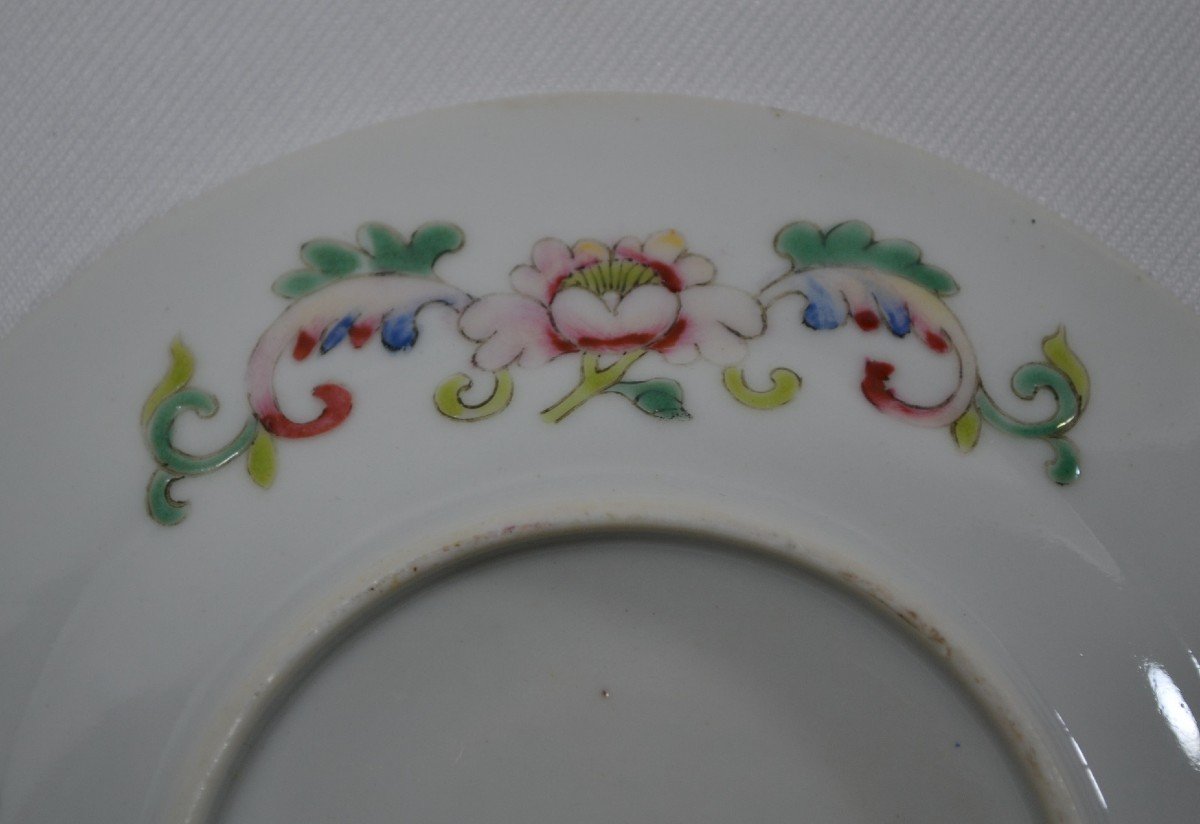 Plat En Porcelaine De Chine. Marque Et Période De Guangxu.fin  Du 19°siècle-photo-4