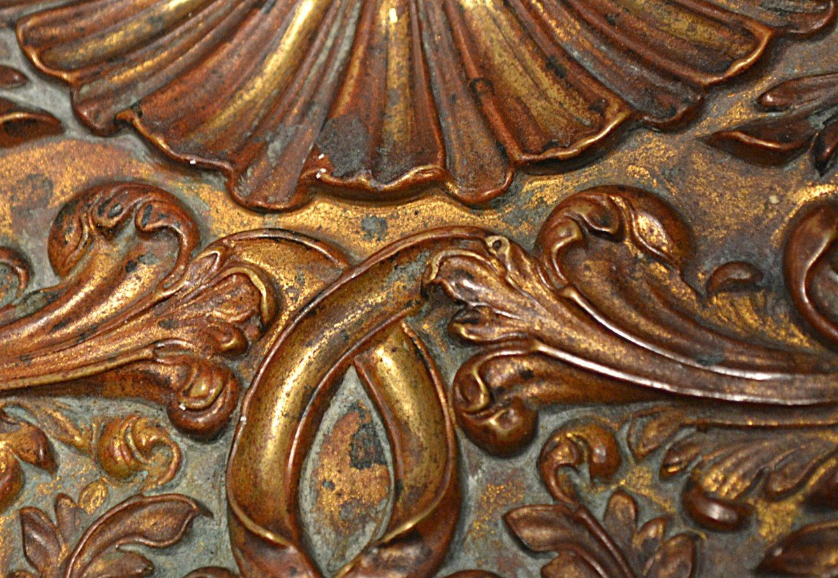 Gilded Repoussé Copper Bellows. Louis XIV.-photo-4