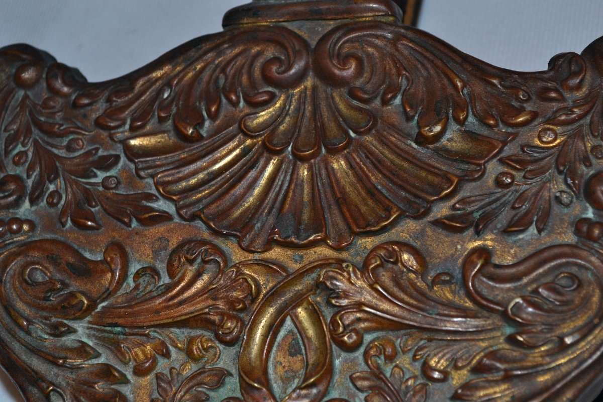 Gilded Repoussé Copper Bellows. Louis XIV.-photo-5