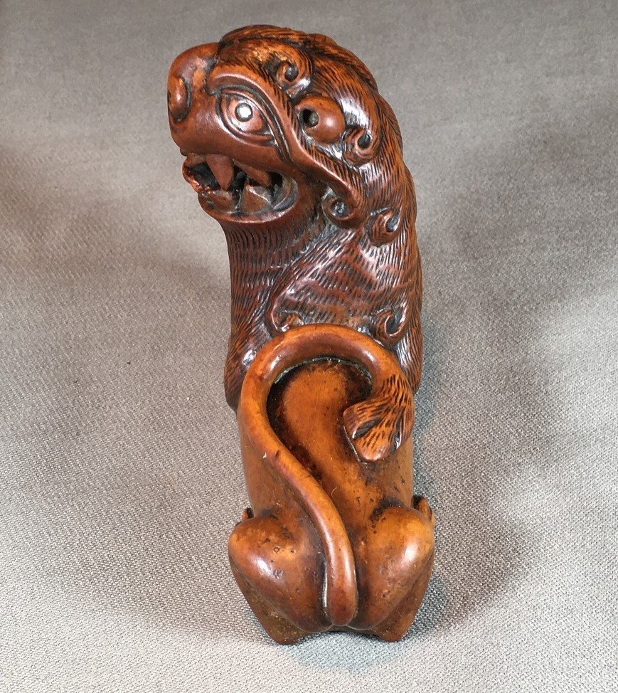 Wooden Tobacco Box And Grater In The Shape Of A Lion. 17th Century.-photo-7