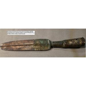 Spearhead Decorated With Christian Victory Over Islam. Central Europe? 17° Century Or Before?