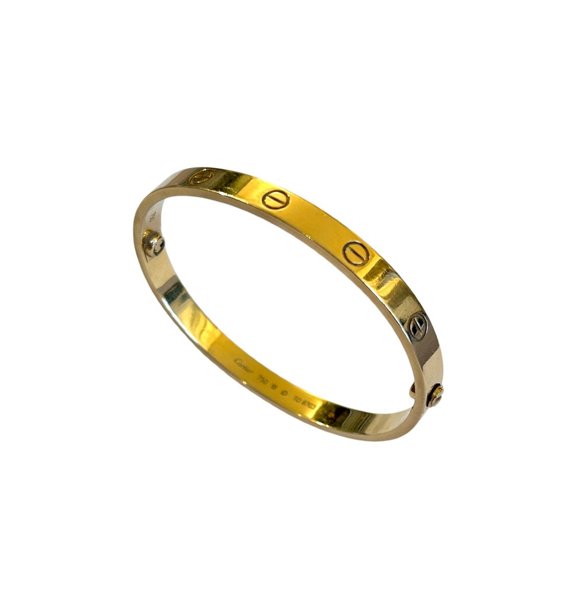 Cartier "love" Bracelet In Yellow Gold, Size 18-photo-3